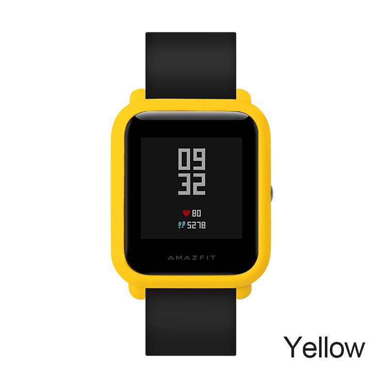 SIKAI fallen für Xiaomi Amazfit Bip bisschen Tempo Lite Jugend Uhr fallen Abdeckung Schutzhülle für Xiaomi Amazfit Clever Uhr fallen: Gelb