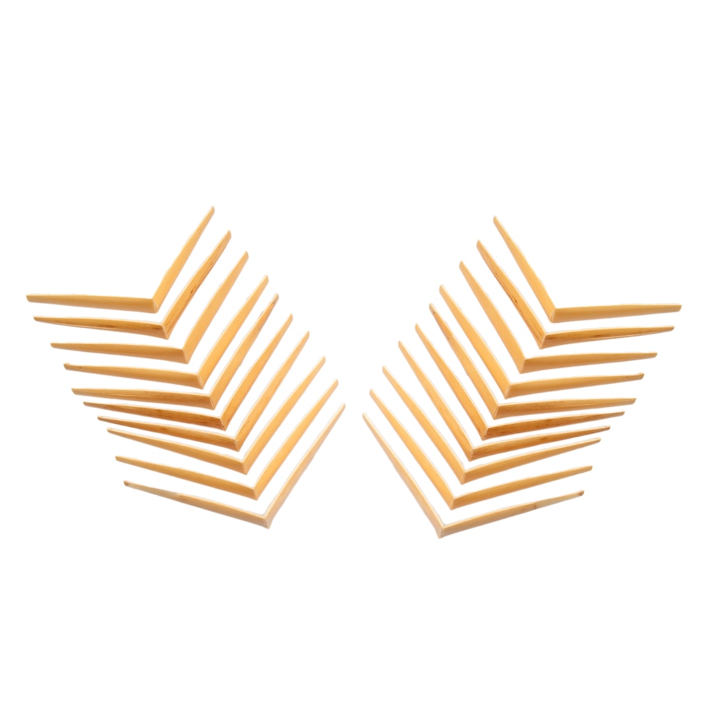 20PCS Oboe Reeds Canes Gouged Shaped Folded Oboe Cane For Oboe Reeds Maker