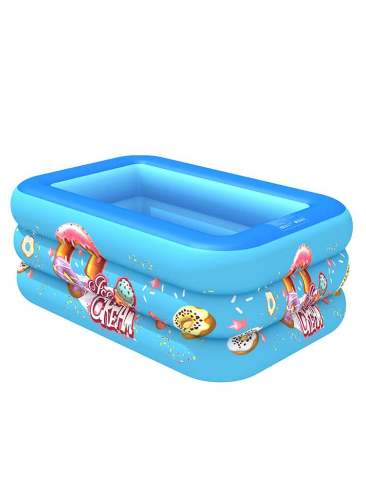 Barn uppblåsbar pool spränga pool för familj barn stor storlek uppblåsbar kvadratisk pool för baby