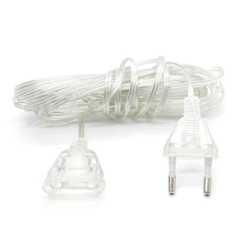 2m Verlengsnoer Plug Extender Draad Voor LED String Light Kerstverlichting EU standaard/US standaard
