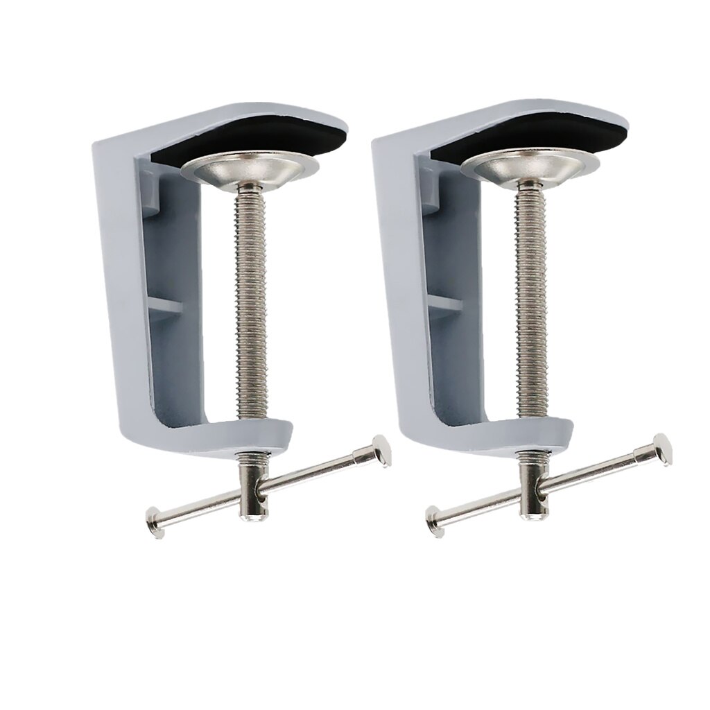 2 Stuks Verstelbare Arm Klem Tafellamp Clip Swivel Lock Houder Metalen Standaard