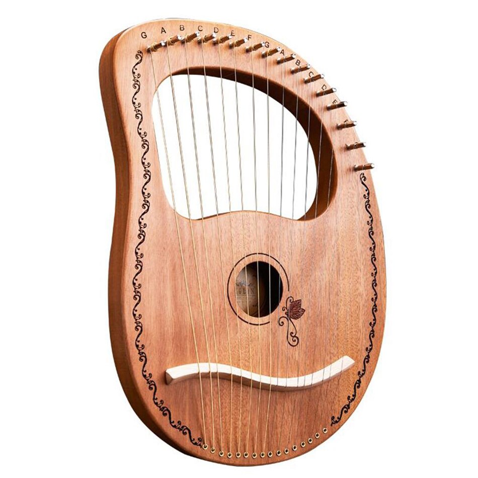 16/10 Snaren Mahonie Lier Harp Lier Instrument Hout Snaarinstrumenten Muzikale Instrumentos Metalen Staal String Laiya Piano Voor Kind Volwassen: 16key butterfly wood