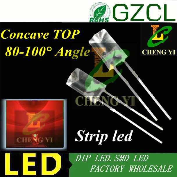 1000 witte 5mm strip led Concave dip led 6000-7000 k 3.0-3.5 v boom led diode