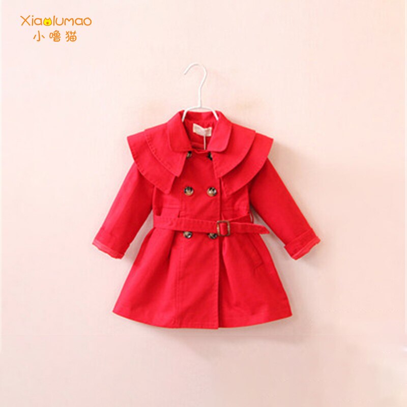 Kids Windjack Trenchcoat Kinderen Wind Jas Meisje Peuter Jas Geul Voor Kinderen Herfst Winter 3-8Y Formele Kind Jas