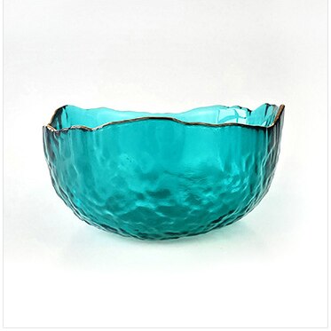 Bol à salade de style japonais Phnom Penh, ensemble d'assiettes à fruits transparents en verre, bol à dessert: Green M