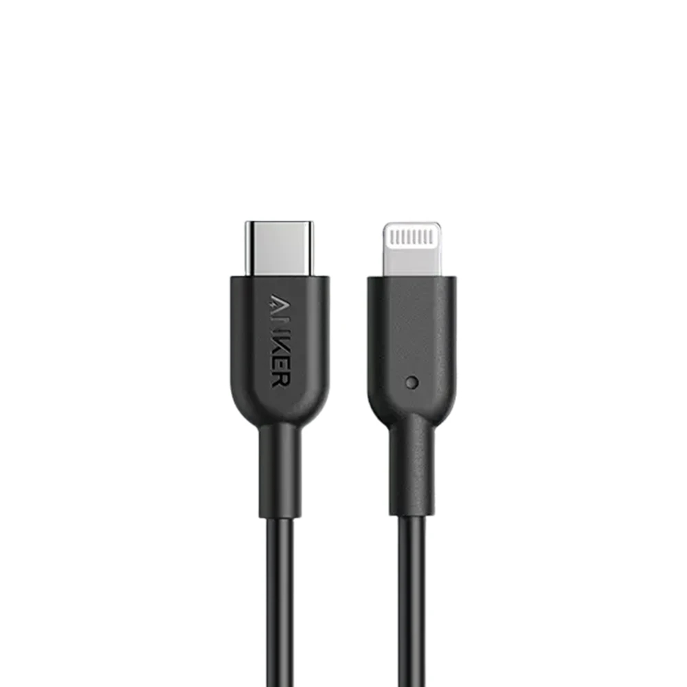 Anker powerline ii usb c till lightning-kabel 3a snabbladdningskabel mfi-certifierad för iphone 14 13 12 14 pro max datasynkroniseringskabel: Svart / 0.75m
