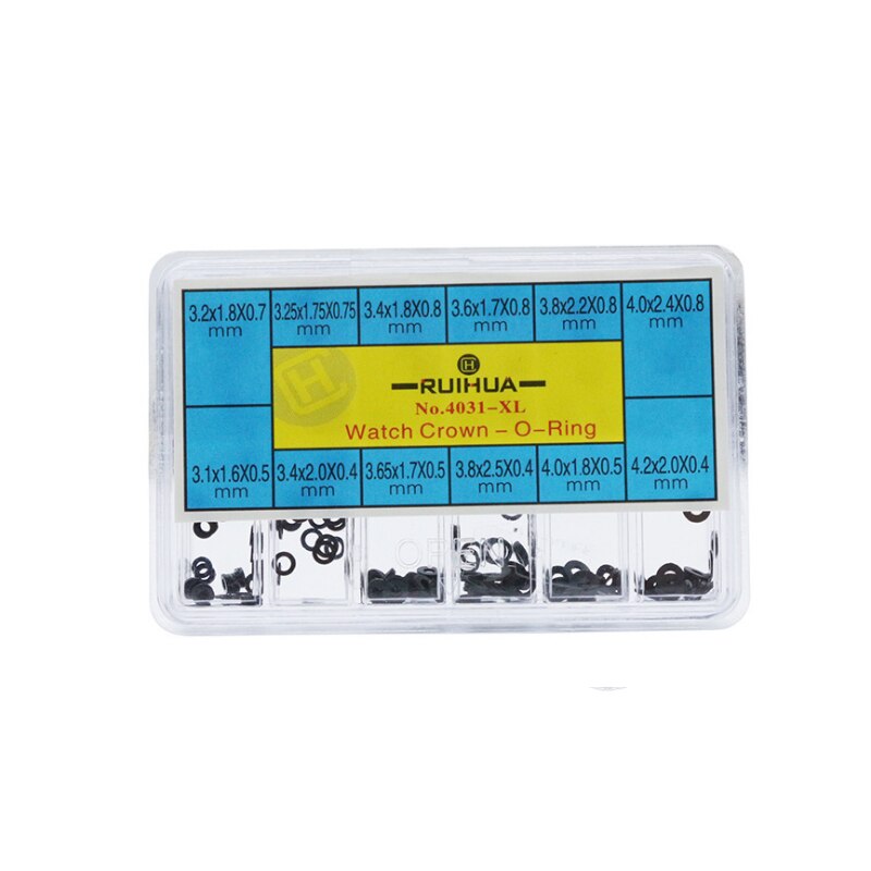 Watch Crown Gasket Seal Assort Size Waterproof Watch Crown O Ring Seal Washer Watch Parts Repalcement for Watchmakers: No.4031-XL