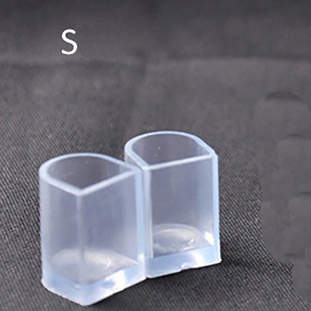 USHINE dos pares de fundas protectoras de tacón tacones de silicona antideslizantes para zapatos de boda zapatos de baile de salón América Latina: S-2 pairs
