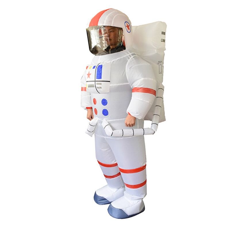 Unisex Adults Astronaut Spaceman Inflatable Chub-suit Costume Jumpsuit Cosplay Cartoon Outdoor Entertainment Outdoor Toys