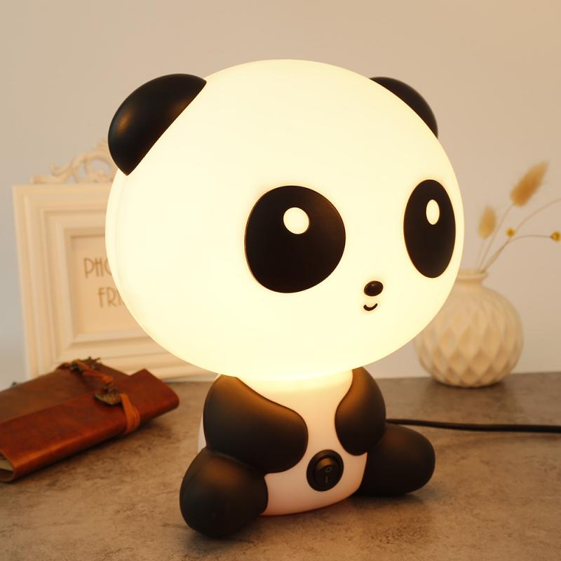Nette Panda Tisch Lampe Baby Art Schlafzimmer Nacht Lampe Karikatur Ebene Kreative Warme Licht Haushalt Energiesparende