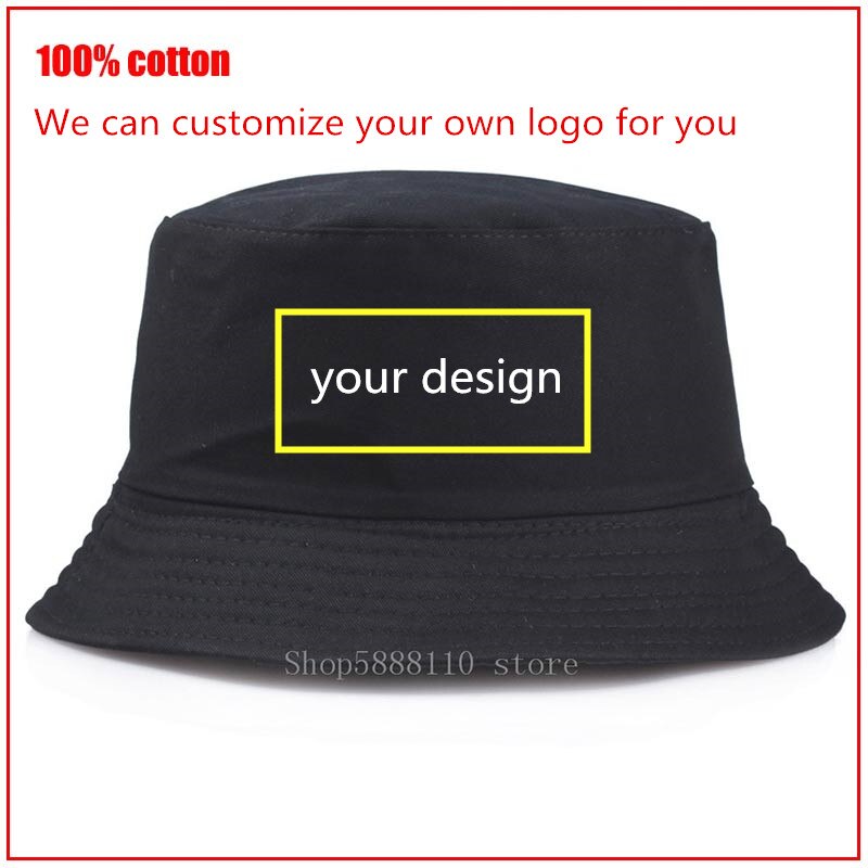 Chapeau Bob - Imprimé Cactus Free Hugs - Dessus Plat Décontracté - Coton Unisexe