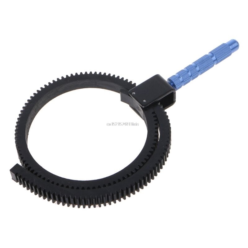 Follow Focus Engrenagem Belt Anel ajustável Aperto Liga de Alumínio Acessórios Da Câmera DSLR SLR Camcorder