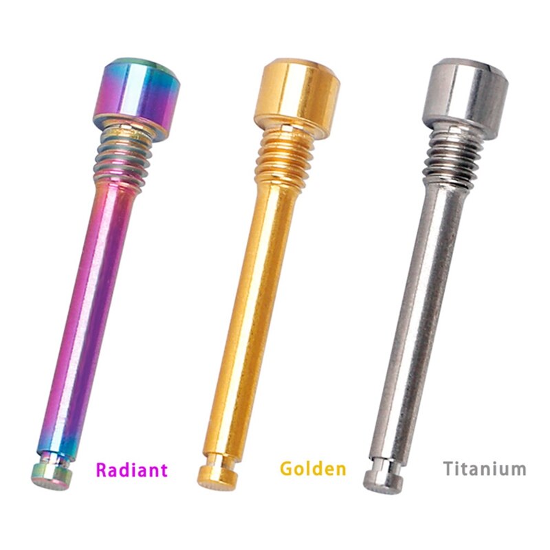 Pernos de titanio M4 para pastilla de freno de disco de bicicleta, insertos de perno roscado, tornillo para pinza de disco hidráulico XT R XT