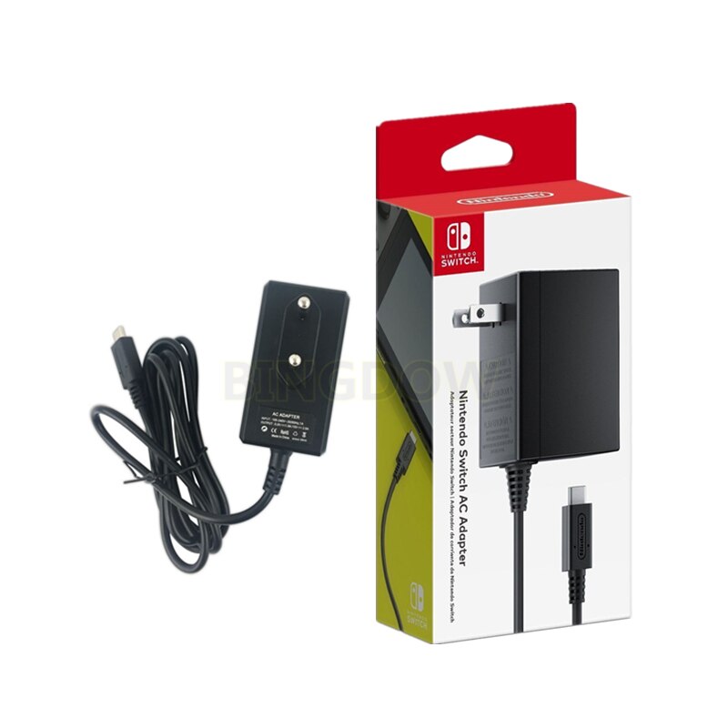 NS Switch adaptateur secteur d'origine ue prise américaine alimentation USB Type C câble de charge ca + câble HDMI pour Nintendo Switch Lite: Original EU Plug
