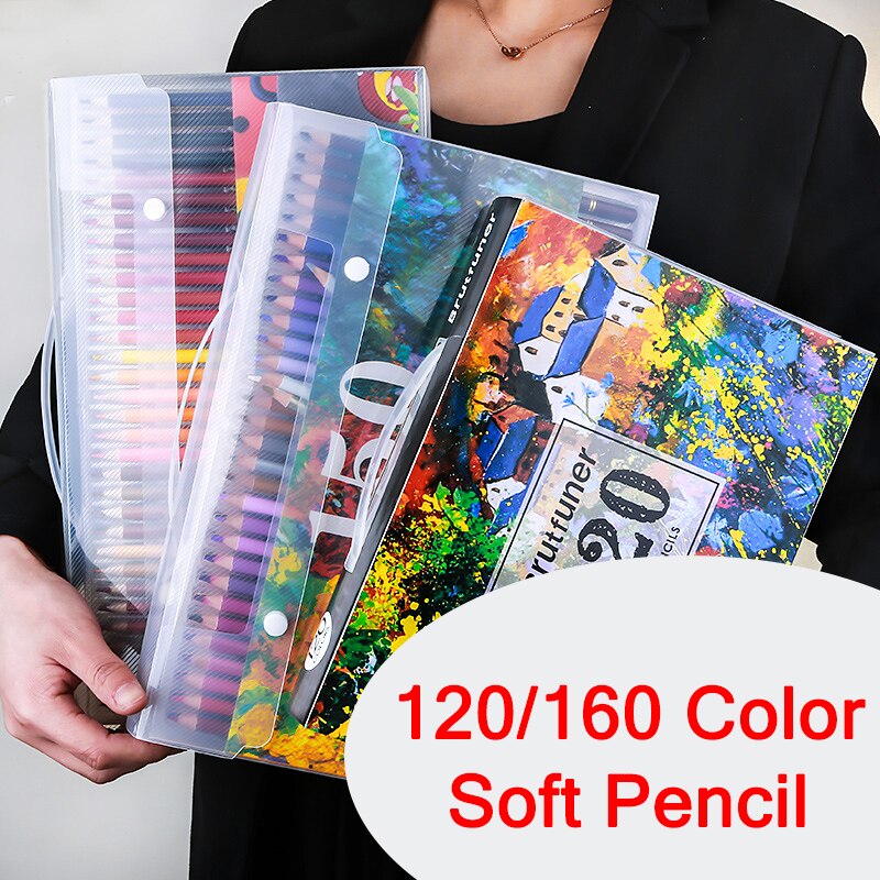 120/160 crayon de couleur souple ensemble 150 crayon aquarelle crayons de couleur pour enfants Skechers étudiants dessin