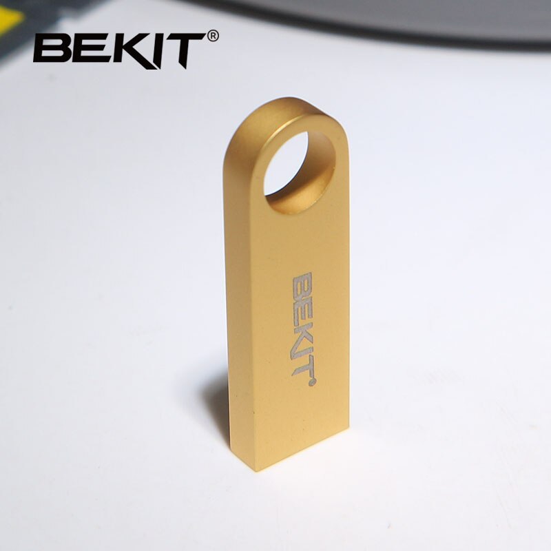 Bekit usb-stick 64gb metalen pendrive hoge snelheid usb-stick 32gb pendrive werkelijke capaciteit 16gb 8gb usb 2.0 flash: 4gb / Goud