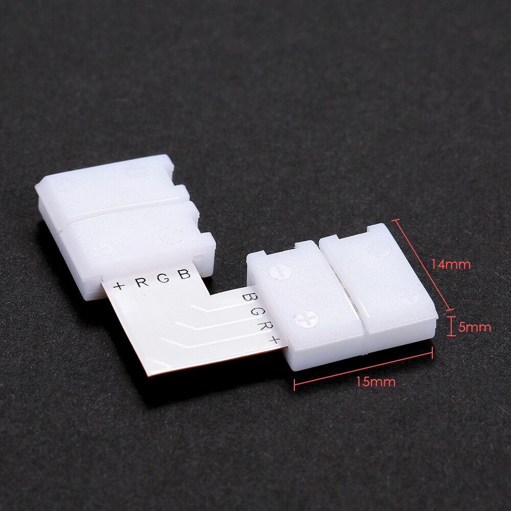 10 teile/satz LED Streifen Anschlüsse L bilden 4 Stifte RGB LED Streifen Stecker Schnell Splitter Anschluss Ecke Rechten Winkel