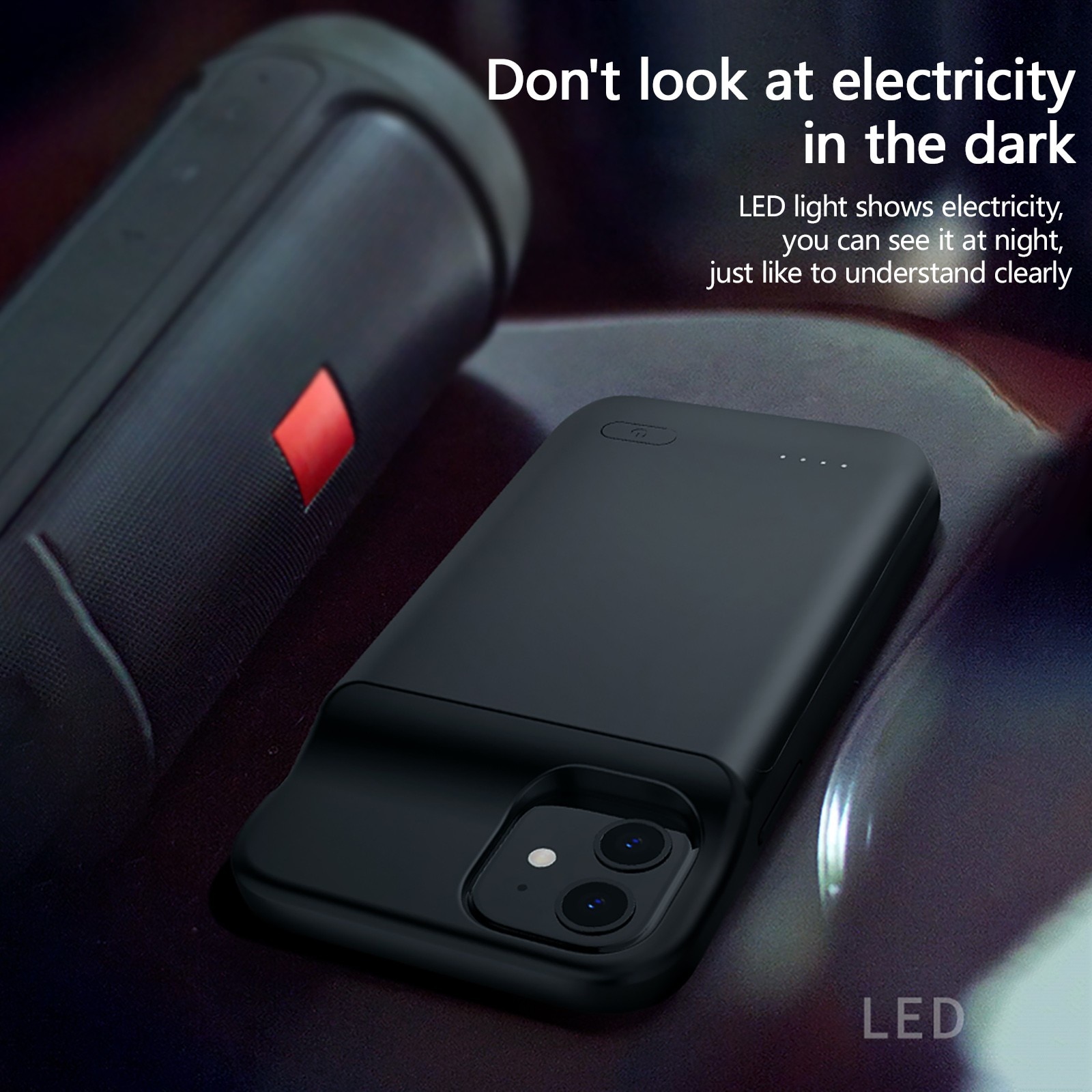 4700mAh Battery Charger Cases For iPhone 12 Mini Power Bank Cover Clip Battery Phone Charger For iPhone 12