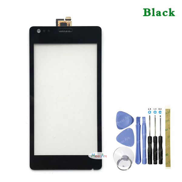 4.0&quot; For Sony Xperia M C1904 C1905 C2004 C2005 Touch Screen Digitizer Front Glass Lens Sensor Panel: black With Tool