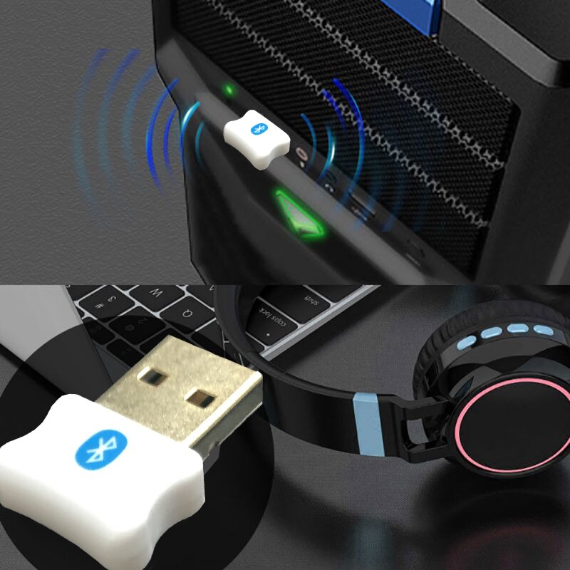 Drive Free Usb Bluetooth 5.0 Adapter o Receiver Transmitter Dongle for Ps4 Desktop Mouse Aux Speaker