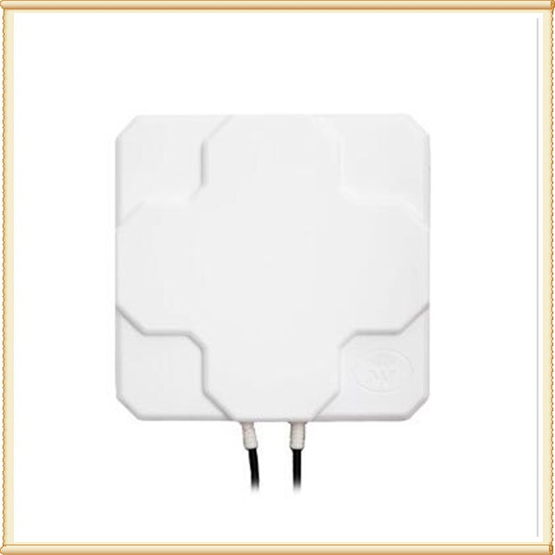 Antena MIMO 4G LTE para exteriores, 2x22dBi, panel de polarización dual LTE, conector n-hembra (blanco o negro), cable de 20cm