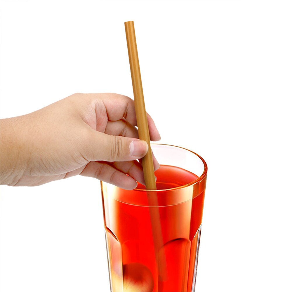 Natural Organic Bamboo Barware Tableware Drinking Straws Biodegradable Kitchen Tools Wood Straws Bar Accessories