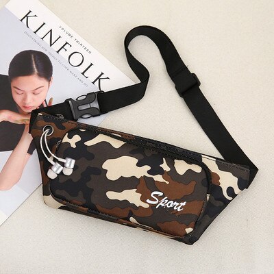 Kleurrijke dames winkelen kleine borsttassen leuke prints unisex multifunctionele heup- en schoudertassen top all-match nylon drager: 10