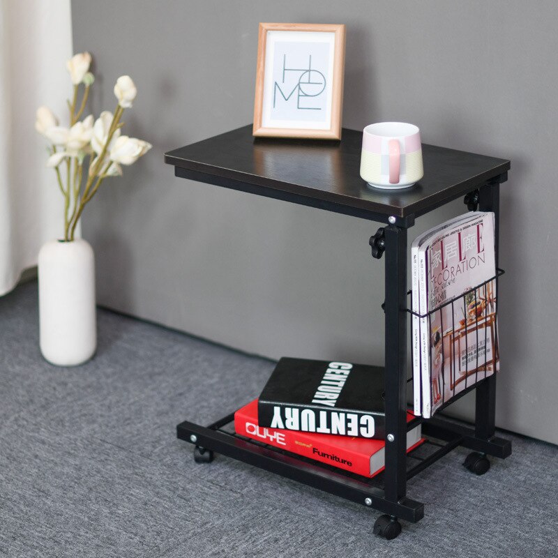 Simple Adjustable Laptop Desk BedsideTable Lifting Small Coffee Table Magazine Racks Computer Desk and Small Desk Home Furniture: D