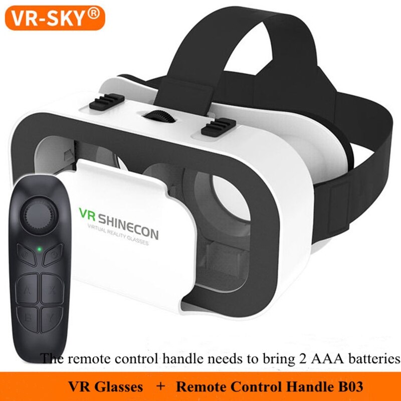 VR glasses VR SHINECON BOX 5th Generation Virtual reality Glasses 3D glasses For Smartphone Headset Goggles Casque: B03