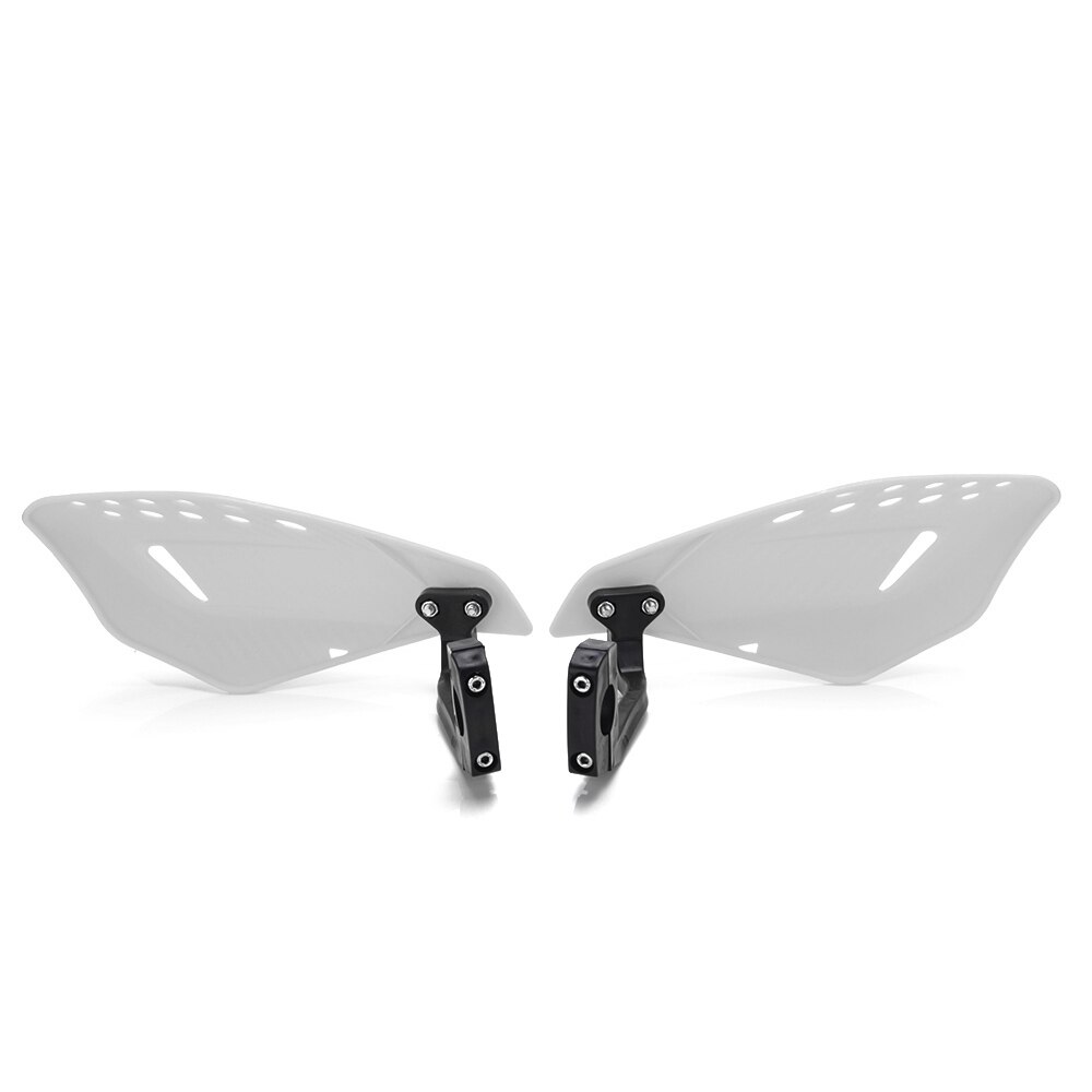 Universal motorcykel abs handskydd atv cykel handskydd 22mm 7/8 "motocross styr handskydd skydd vänster / höger handskydd: Vit