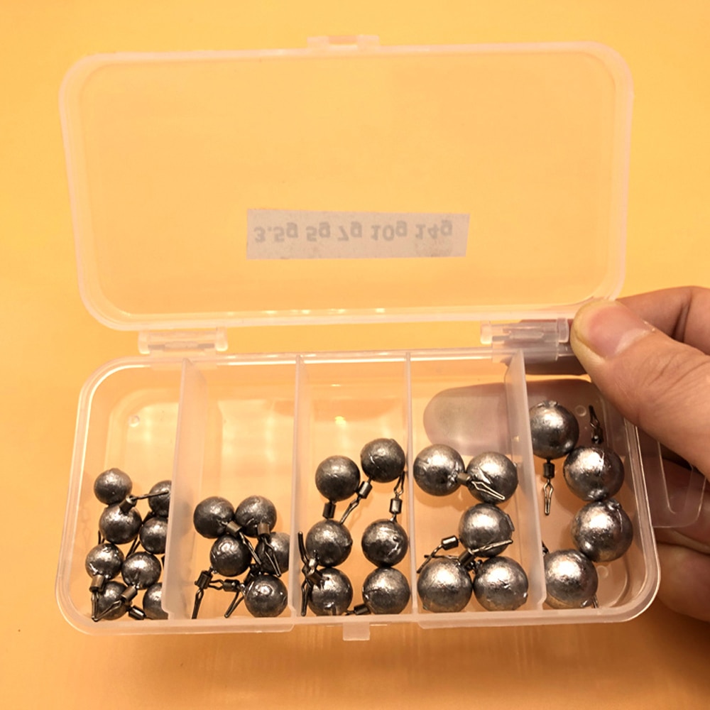 28pcs/box Fishing Lead Sinkers Weights 3.5g 5g 7g 10g 14g Shot Weights Water Droplets Sinker Fishing Accessories For Bass