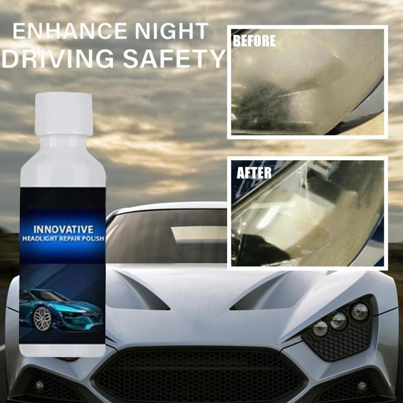 Bil forlygte reparation ridse remover auto bil tilbehør bil reparation lampe glasrude renovering renere forlygte rengøring  v9 q 3