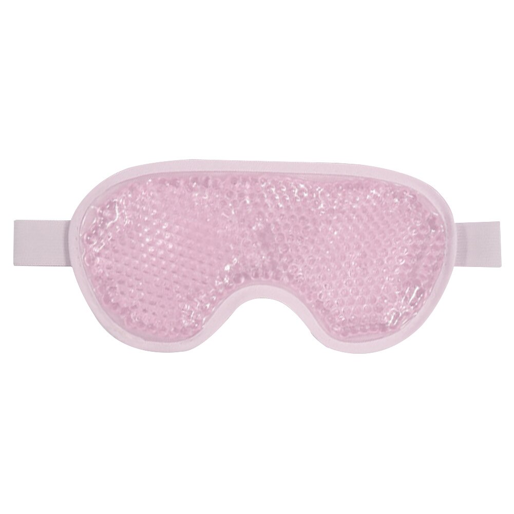 Elastic Band Heat Cold Therapy Home Office Eye Cover With Gel Beads First Aid Portable Puffy Eyes Cooling Pain Relief Reusable: Pink