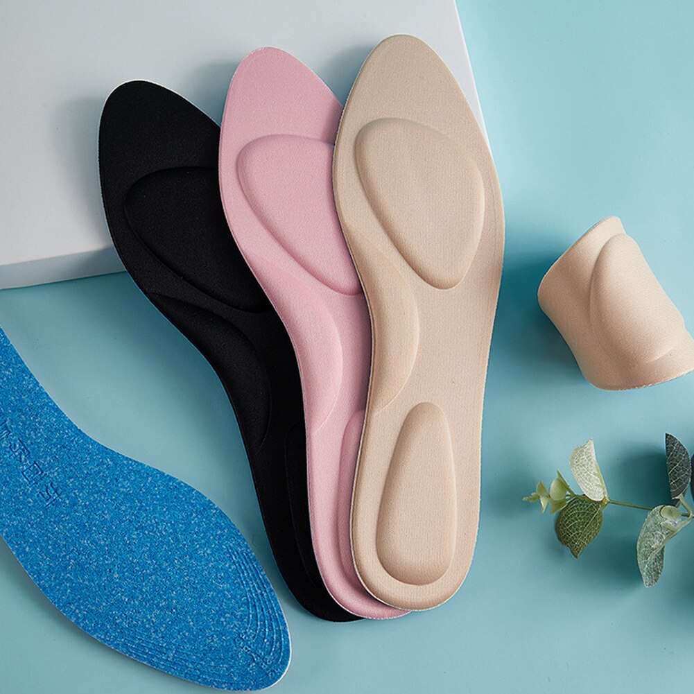 Plantillas ortopédicas de espuma para pies, almohadillas de esponja 4D para zapatos, pies planos, soporte para ARCO, masaje, fascitis Plantar, almohadilla deportiva