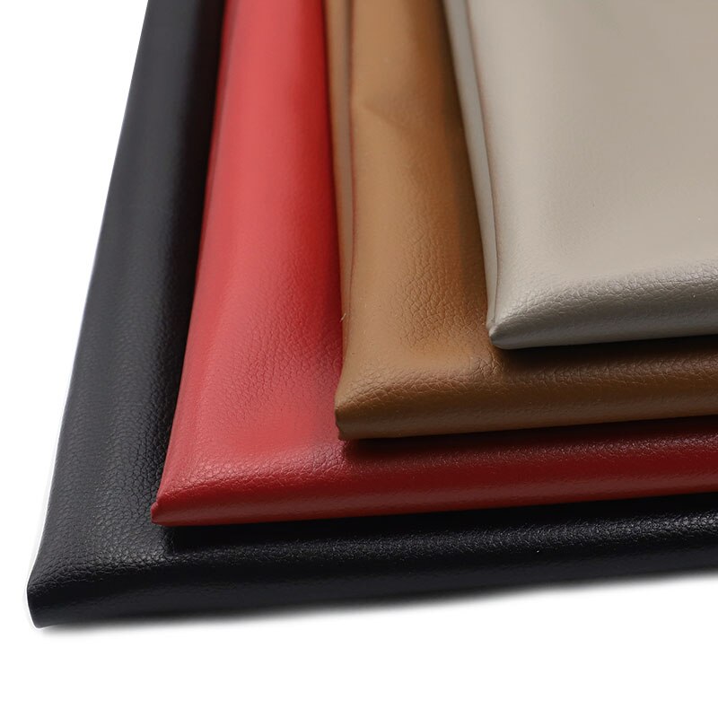 135cm breedtes grote litchi korrel pu leer slijtvast autostoelkussen bank microvezel leer diy leren handtas materiaal