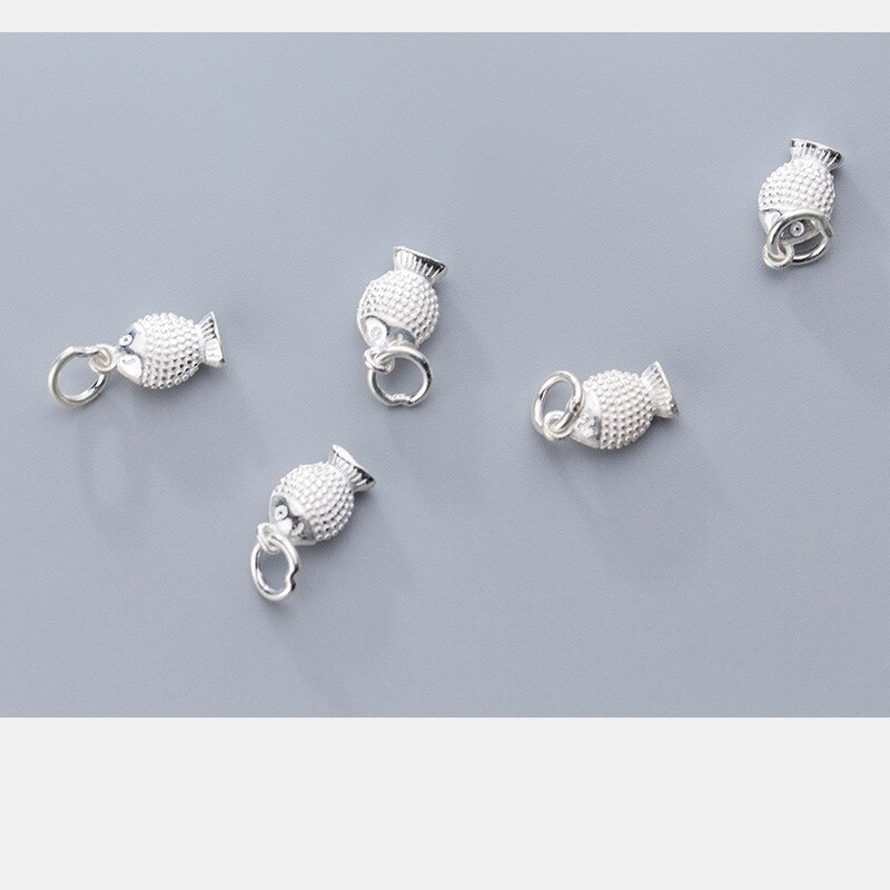 Uqbing 925 Sterling Zilveren Vis Bedels Voor Vrouwen Bijoux Dier Sieraden Bevindingen Acessories