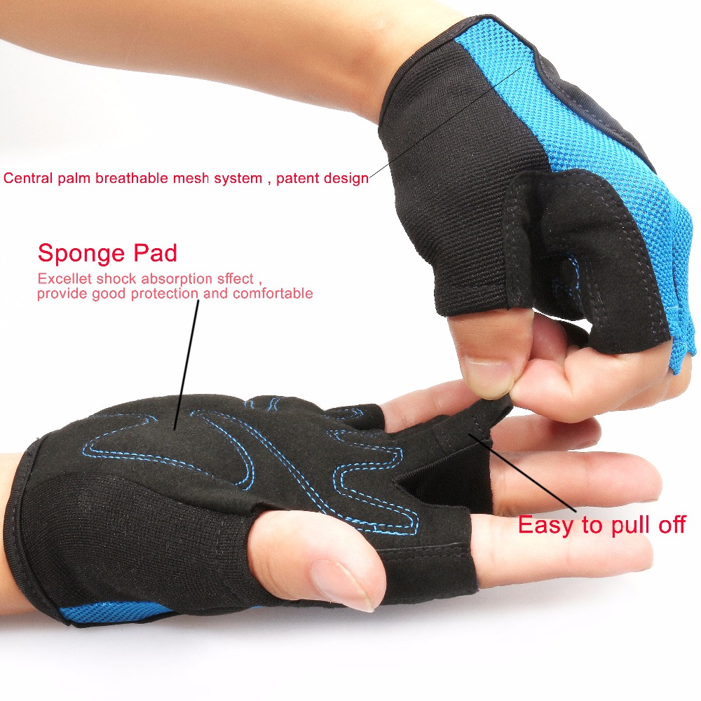 Gants de Sport pour hommes et femmes, antidérapants, respirants, pour musculation, haltérophilie, Fitness