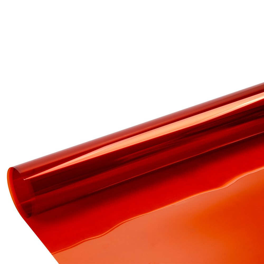 50x300cm Orange Window Film Pravicy Window Sticker Explosion-proof Heat Control Transparent Tint Party Christmas home decor