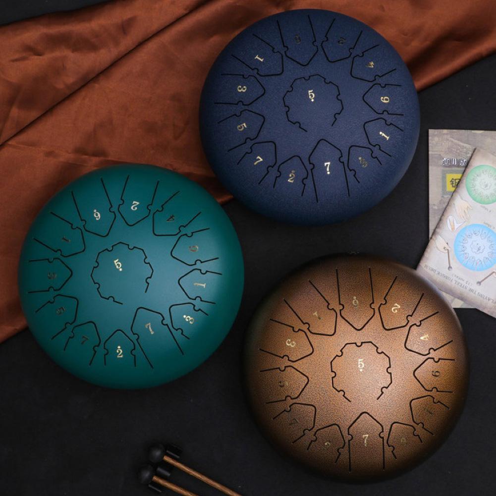 6 Inch 11 Tone C Key Buddhist Chanting Sound Healing Meditation Singing Drum Drum Hand Pan for Drum Tank Drums equipment tools