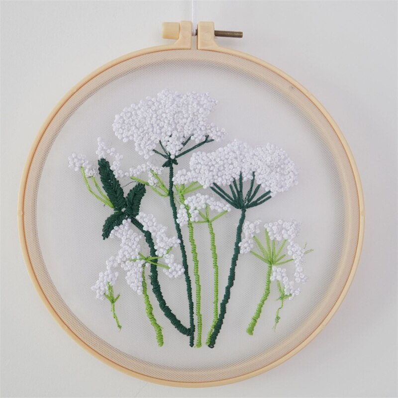 Mesh Embroidery Material Package European Transparent Embroidery Method Embroidered Diy Homemade Novelty