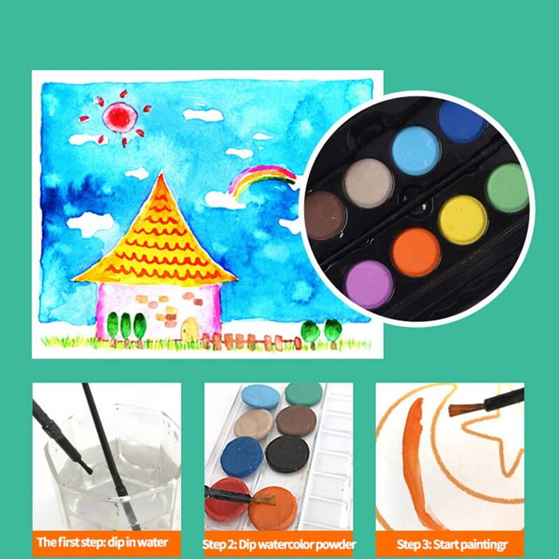 150 Pcs/Set Kids Art Sets Children Drawing Kit Water Color Pen Crayon Oil Pastel Painting Tool Supplies Stationery Set