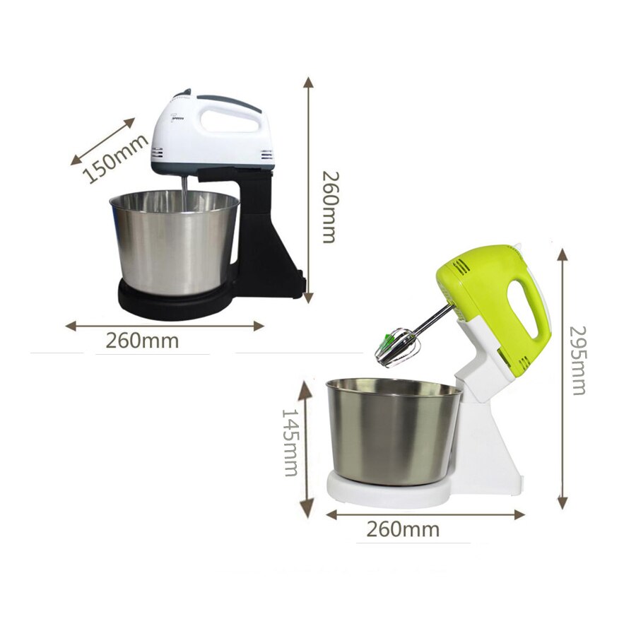 Electric Food Mixer Table &amp;Stand Cake Dough Mixer Handheld Egg Beater Blender Baking Whipping Cream Machine 7 Speed