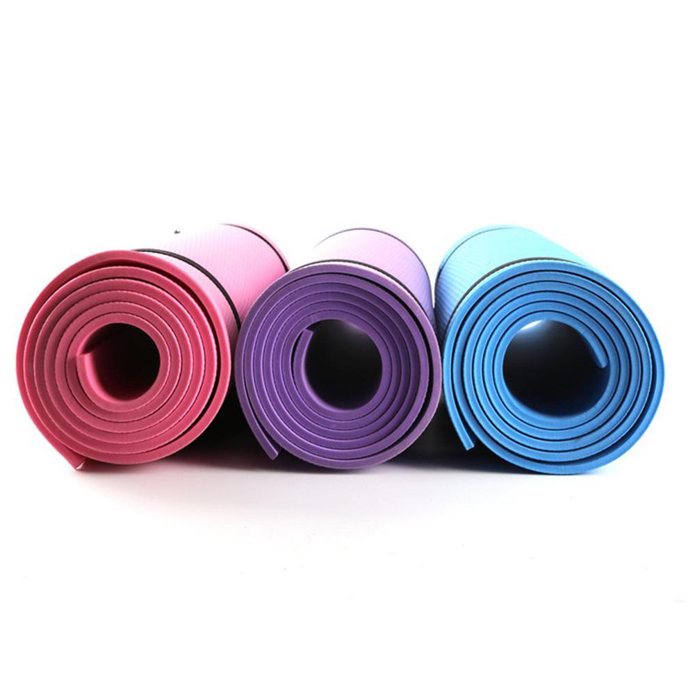 Yogamåtte med position line skridsikker tæppemåtte til begyndere miljø fitness gymnastik måtter