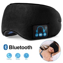 Bluetooth Sleep Music Blackout Eye Mask Blinder Earmuff Handsfree Mic Calling Headband Full Shading Hypnotic Music Eye Mask