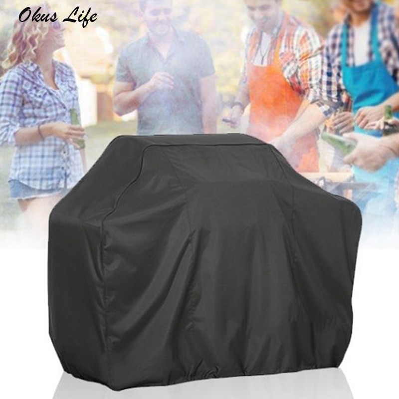 Size XS-XXL Black Waterproof BBQ Cover BBQ Accessories Grill Cover Anti Dust Rain Gas Charcoal Electric Barbeque Grill