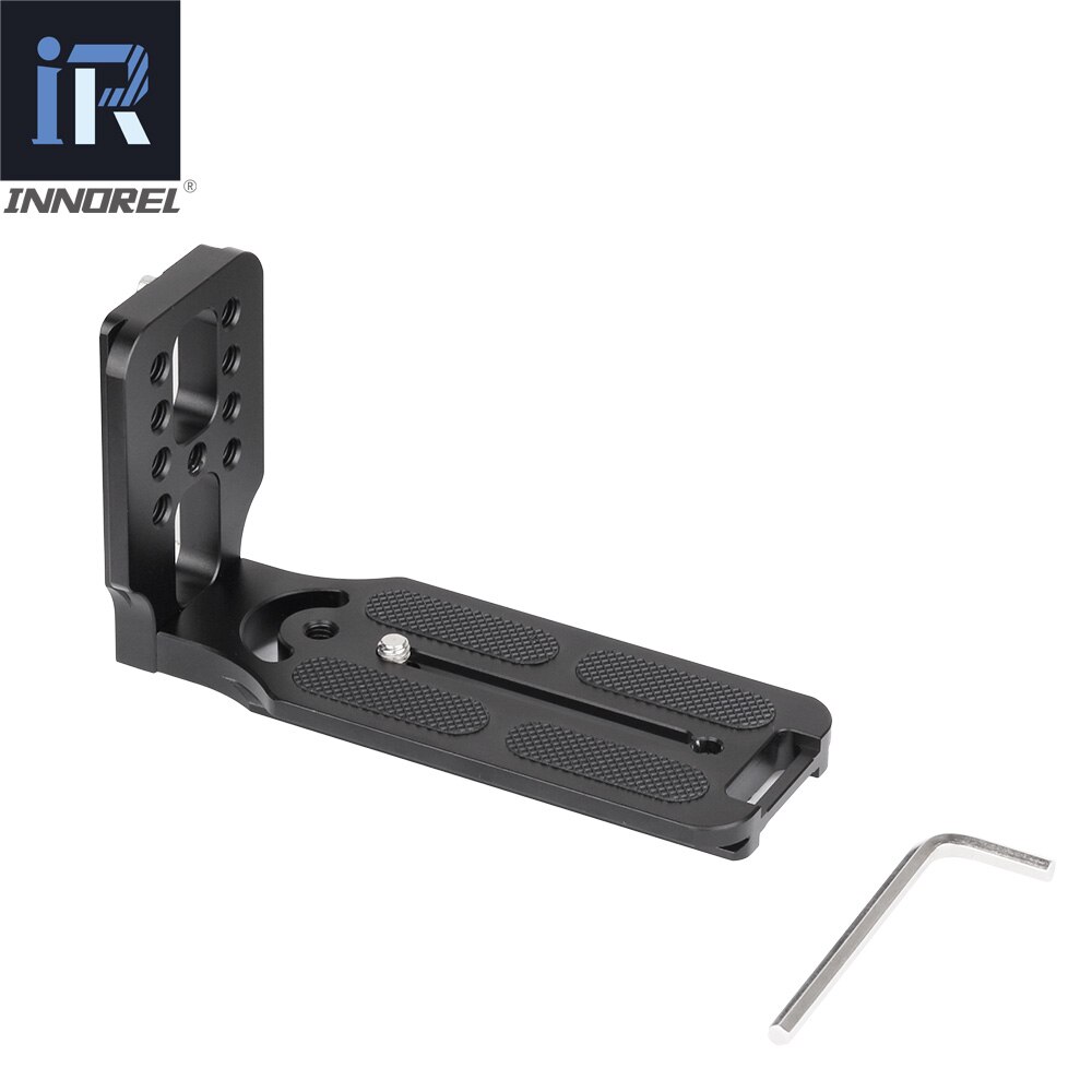 Innorel LP-135A Professionele L-type Quick Release Plaat Snel Opladen Verticale Houder Handvat Speciaal Voor Arca-Swiss Standard