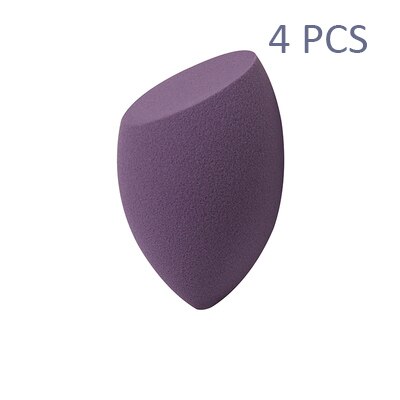 Makeup Sponge Beauty Tools Powder Puff Cosmetic Puff Blender Make Up Tools Cosmetic puff With Storage Box: 4 pcs one-cut