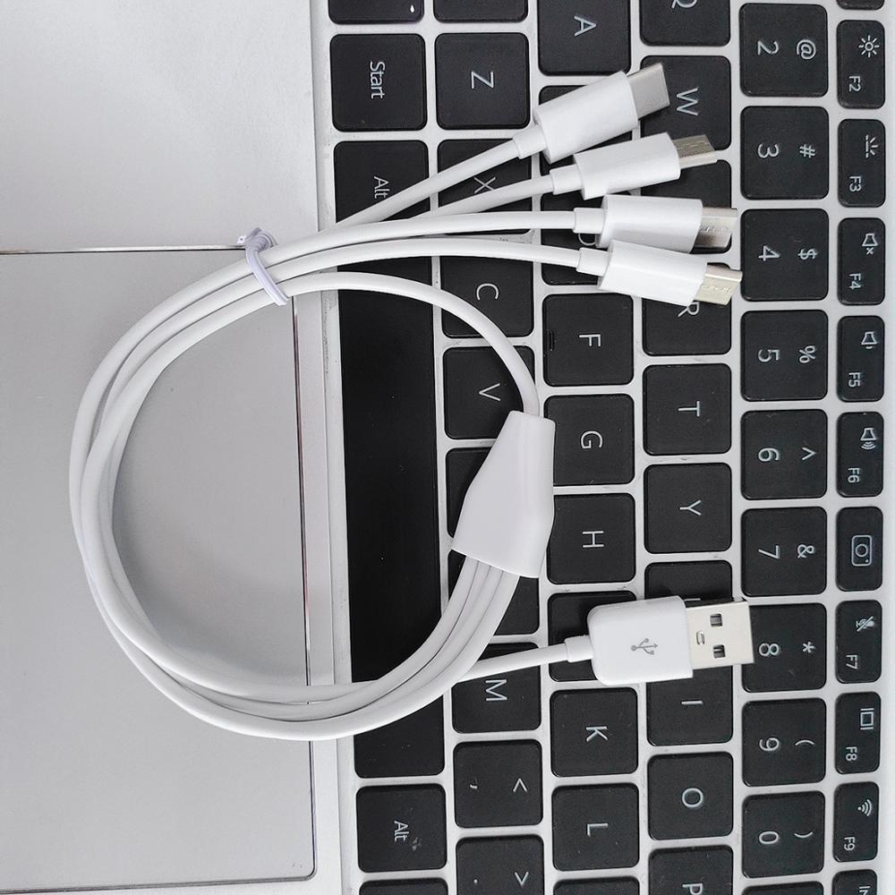 Câble de recharge usb type-c 50cm, 2 pièces/lot, 4 téléphones type-c en même temps