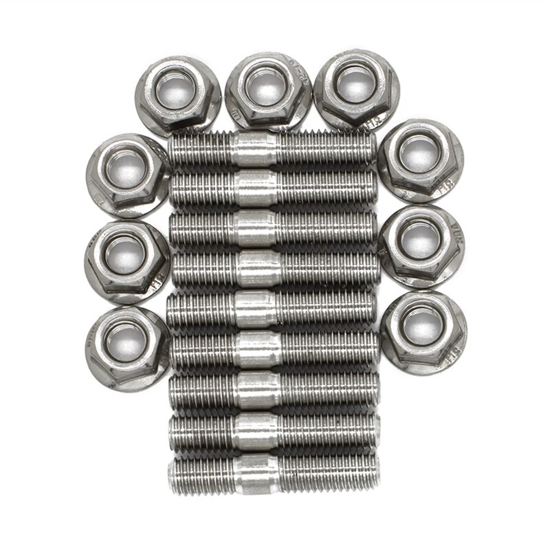 Voor B D Serie M8 * 40 Uitlaatspruitstuk Stud Voor Honda Civic Acura Integra V3 Rvs Uitlaat Stud gekartelde Bout Moer Schroef