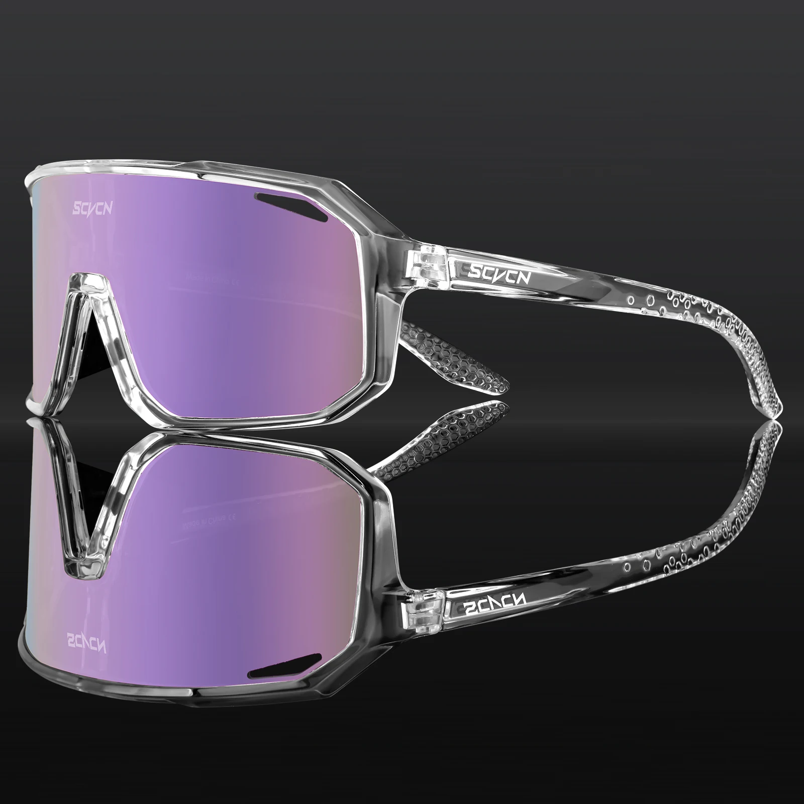 SCVCN Fahrradbrille, Fahrrad, Mountainbike, Wandern, Camping, Golf, UV400, Sonnenbrille, Sportschutzbrille für Männer und Frauen, Baseball: dunkel khaki